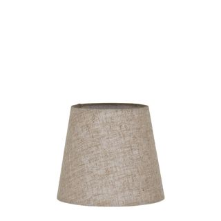 Linen Clip On Taper Lamp Shade XXS Dark Natural