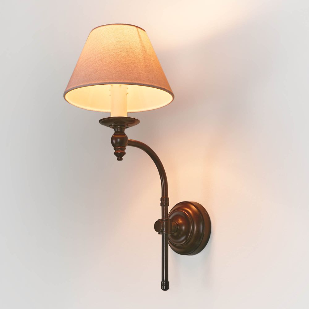 Dark bronze wall deals sconce