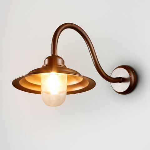 Monteray Outdoor Wall Light Dark Brass