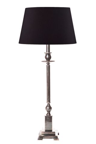 Canterbury Table Lamp Base Antique Silver- Base Only