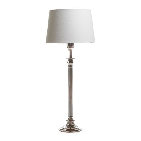 Chelsea Table Lamp Base Antique Silver