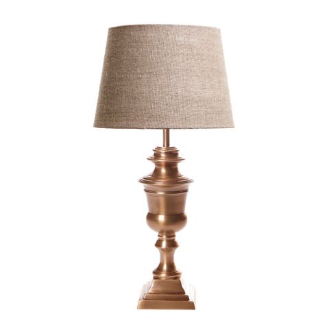 Oxford Urn Table Lamp Base Antique Brass