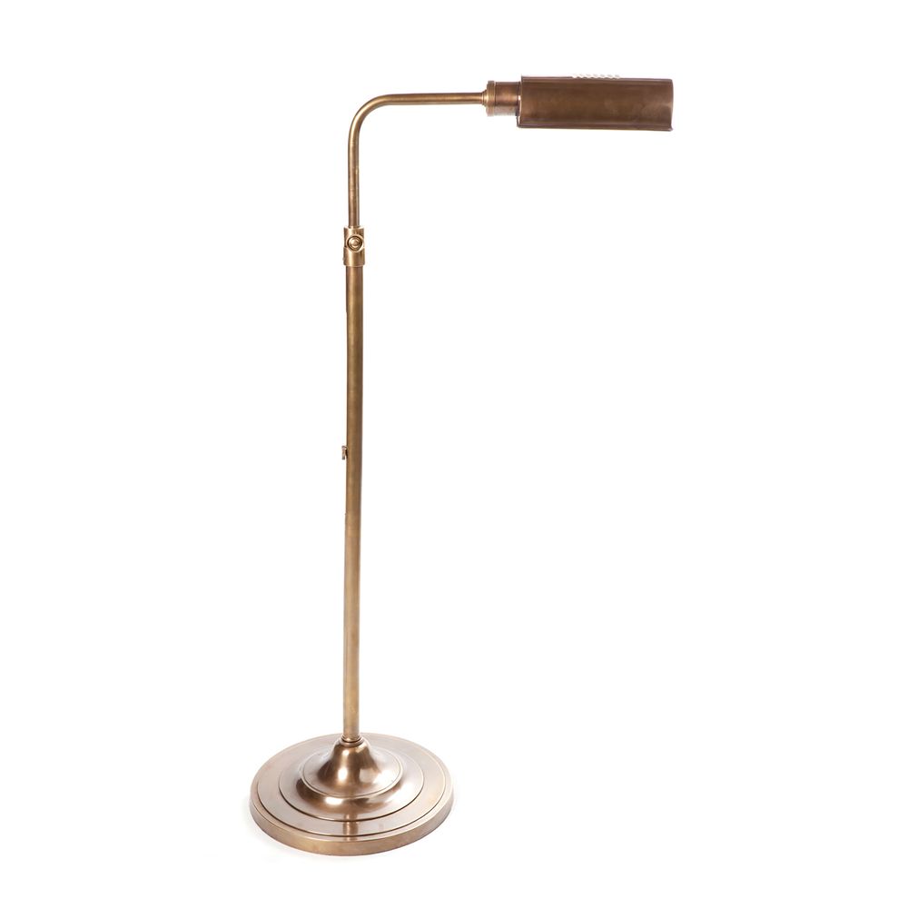 Brooklyn Floor Lamp Antique Brass