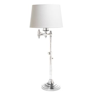 Macleay Swing Arm Table Lamp Base Antique Silver- Base Only