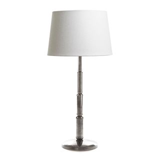 Chapman Table Lamp Base Antique Silver- Base Only