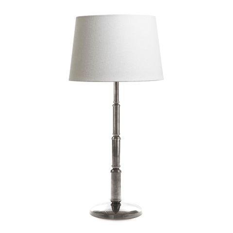 Chapman Table Lamp Base Antique Silver- Base Only