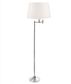 Macleay Floor Lamp Base Antique Silver