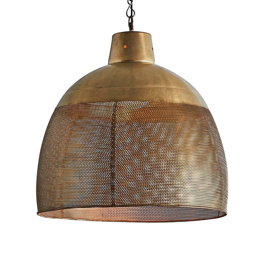 Brass dome ceiling deals light