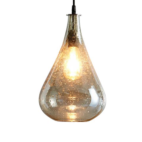 Lustre Teardrop Ceiling Pendant Pale Green