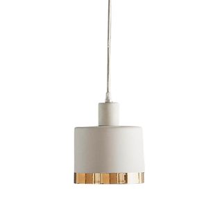 Montreux Ceiling Pendant Small White and Gold