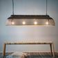 Riva Ceiling Pendant Extra Long Matt Black and Gold