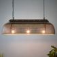 Riva Ceiling Pendant Long Matt Black and Gold