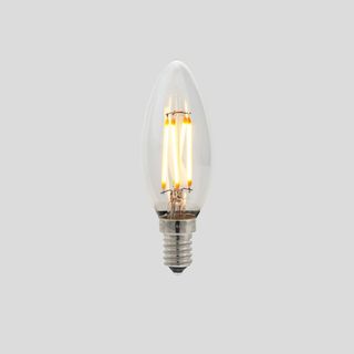 G45 3W Fancy Round LED Filament Light Bulb - E14 2200K Clear Glass -  Vintage LED - LED Edison Globes & Pendants