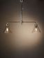 Gadsden Two Arm Ceiling Pendant Antique Silver