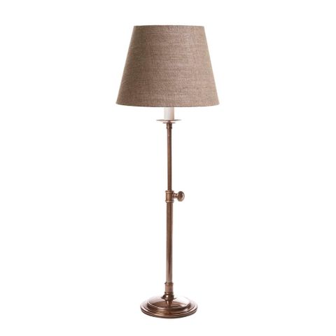 Davenport Table Lamp Base Antique Brass