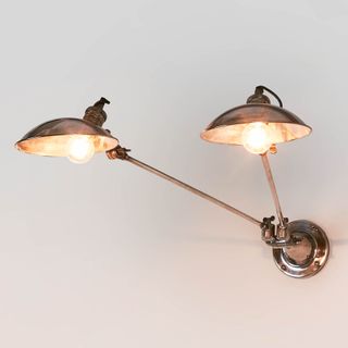 RemingtonWall Light with Metal Shade Silver