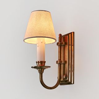 East Borne Wall Light Base Antique Brass