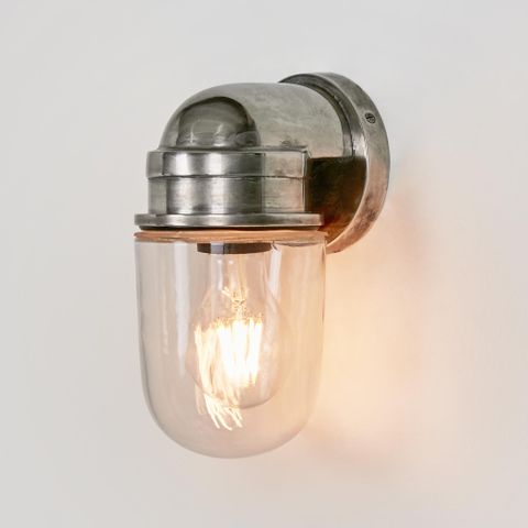 Nautical Outdoor Wall Light Silver