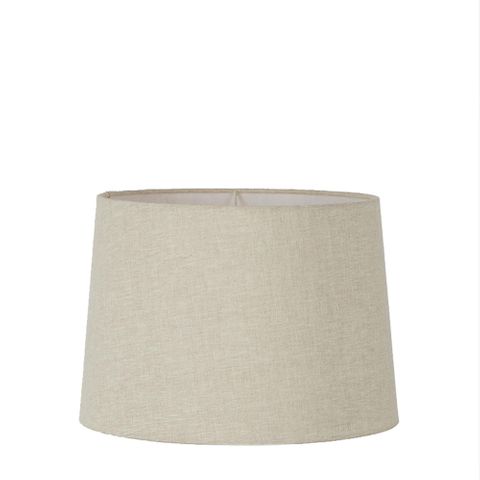 Linen Drum Lamp Shade Medium Light Natural