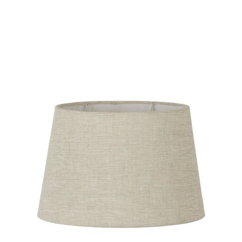 Linen Oval Lamp Shade Medium Light Natural