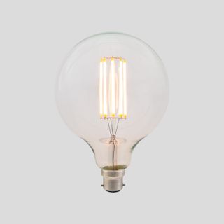 G125 Long LED Filament - Clear Glass - 8W B22 2200k