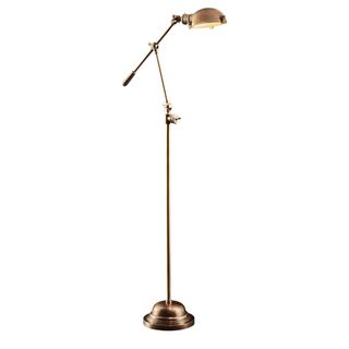 Royce Floor Lamp Antique Brass
