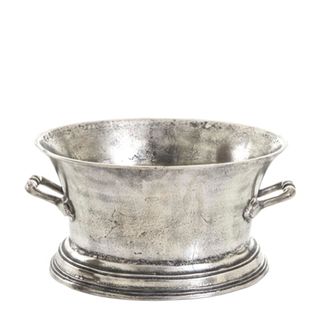 Oval Ice Bucket  Large Silver