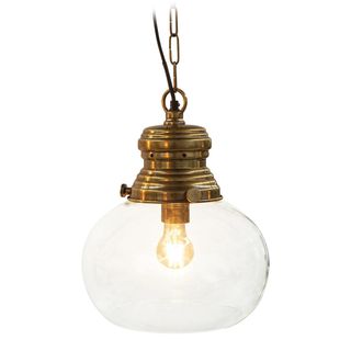 Paddington Ceiling Pendant Small Antique Brass