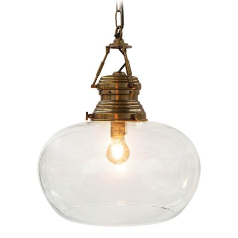 Paddington Ceiling Pendant Large Antique Brass