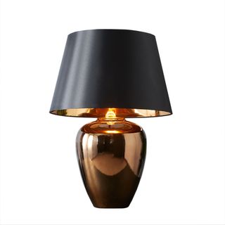 Manhattan Small - Gold - Large Urn Ceramic Table Lamp