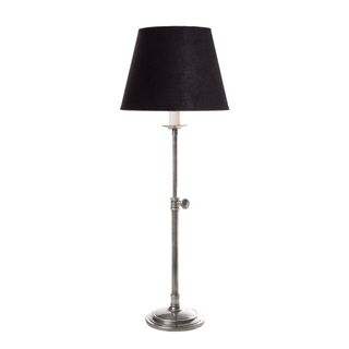 Davenport Table Lamp Base Antique Silver- Base Only