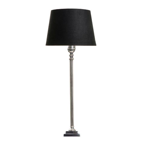 Crawford Table Lamp Base Antique Silver- Base Only