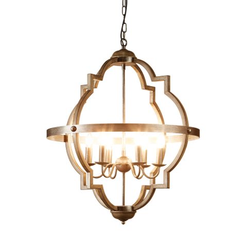 Hyatt Ceiling Pendant Extra Large Rust Brown and Silver Black