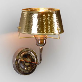 Jacobsen Wall - Hammered Flared Wall Light  - Gold