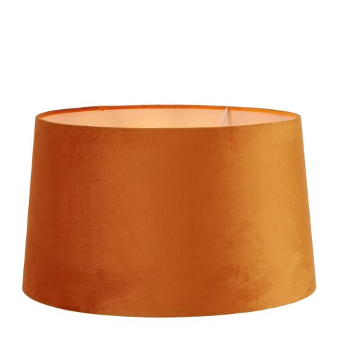 Velvet Drum Lamp Shade XL Burnt Orange