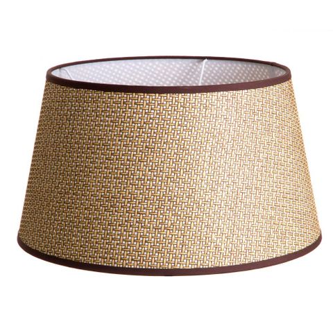 Basket Weave Taper Lamp Shade XL Brown