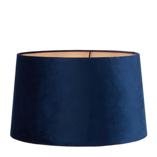 Velvet Drum Lamp Shade XL Royal Blue