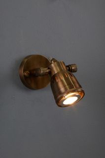 Hanover Wall - Antique Brass - Solid Brass Short Arm Wall Lamp