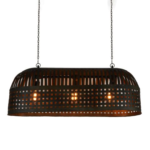 Esch Ceiling Pendant Long Antique Black