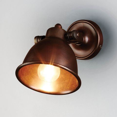 Phoenix Wall Light Dark Brass