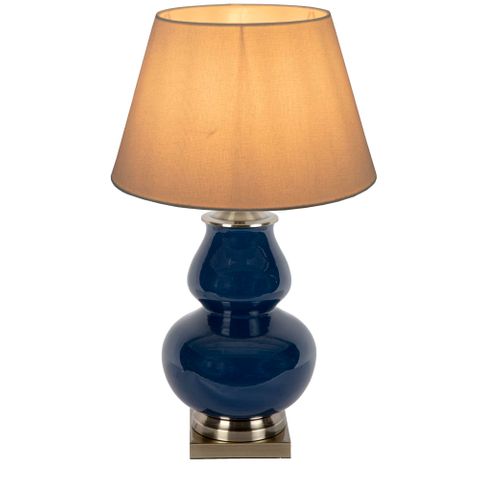 Matisse Ceramic Table Lamp Base Midnight Blue