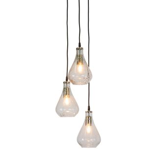 Lustre Teardrop Cluster Ceiling Pendant Clear