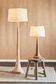 Lancia Floor Lamp Base Large Light Natural- Base Only