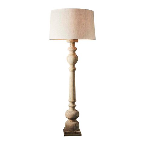 Rook Floor Lamp Base Large Natural- Base Only