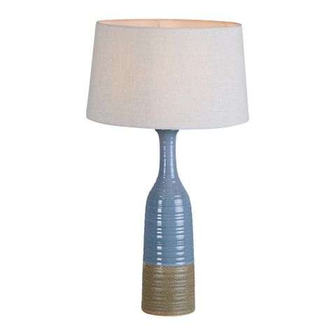 Potters Table Lamp Base Small Blue and Brown