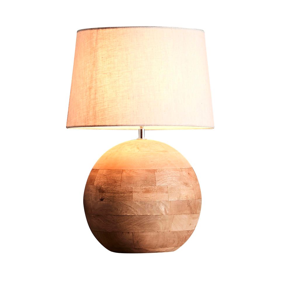 Small wooden lamp deals base