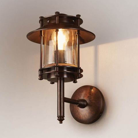 Turner Outdoor Wall Light Dark Brass