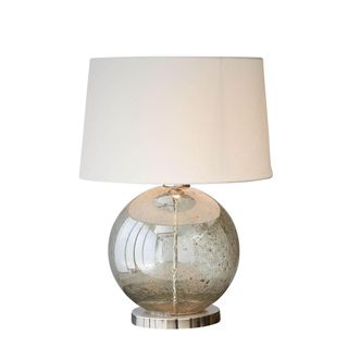Lustre Ball Table Base Only - Pale Green - Stone Effect Glass Ball Table Lamp Base Only