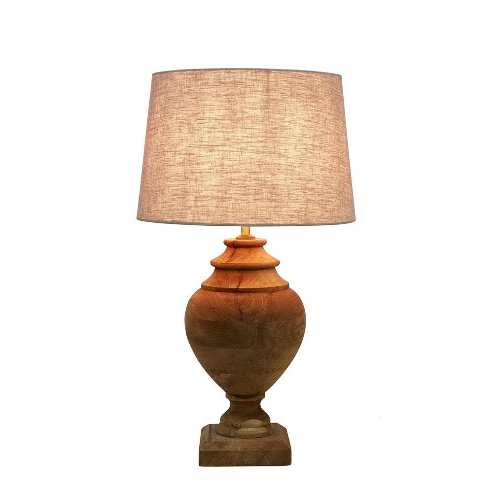 Natural wood deals table lamps