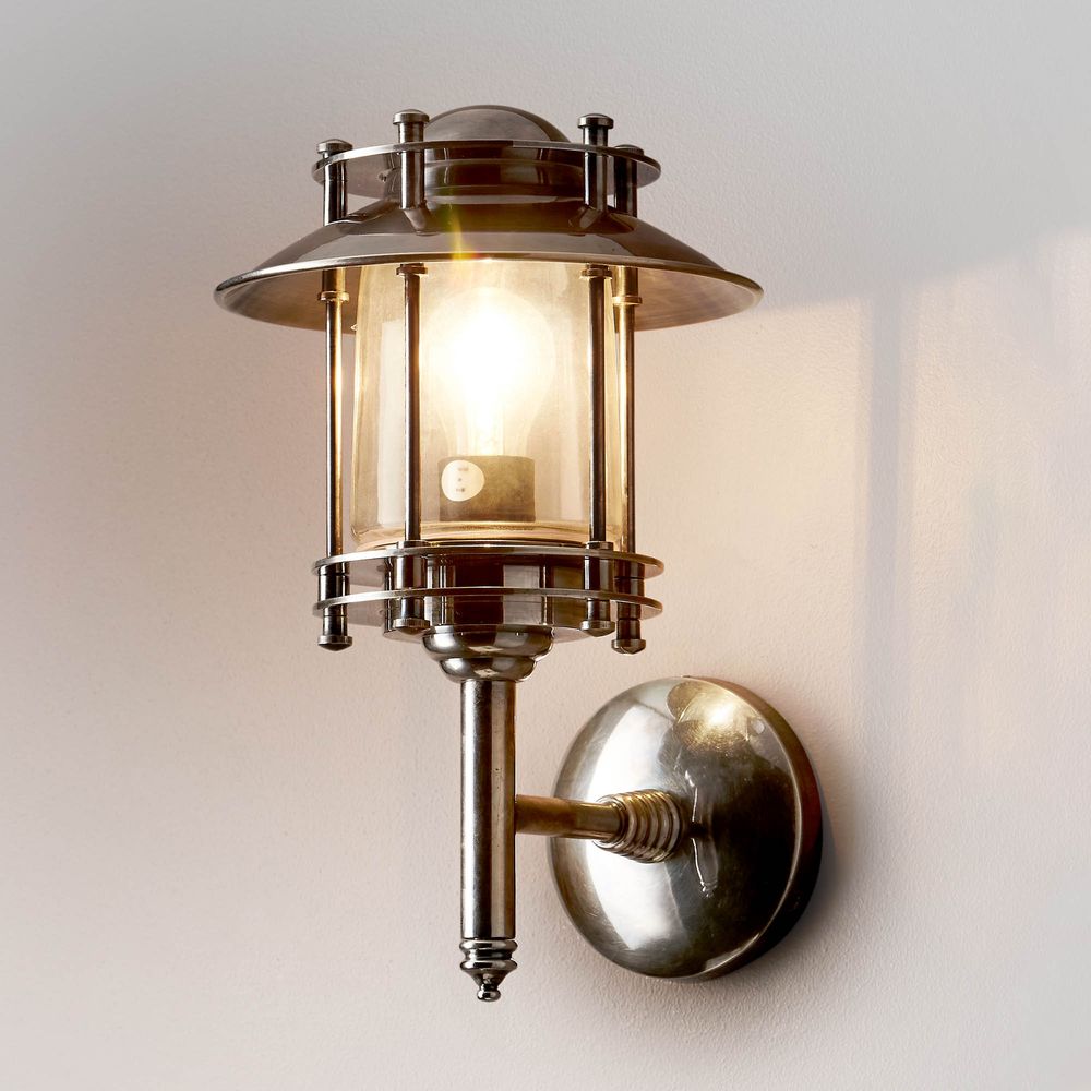 Silver store outdoor lantern